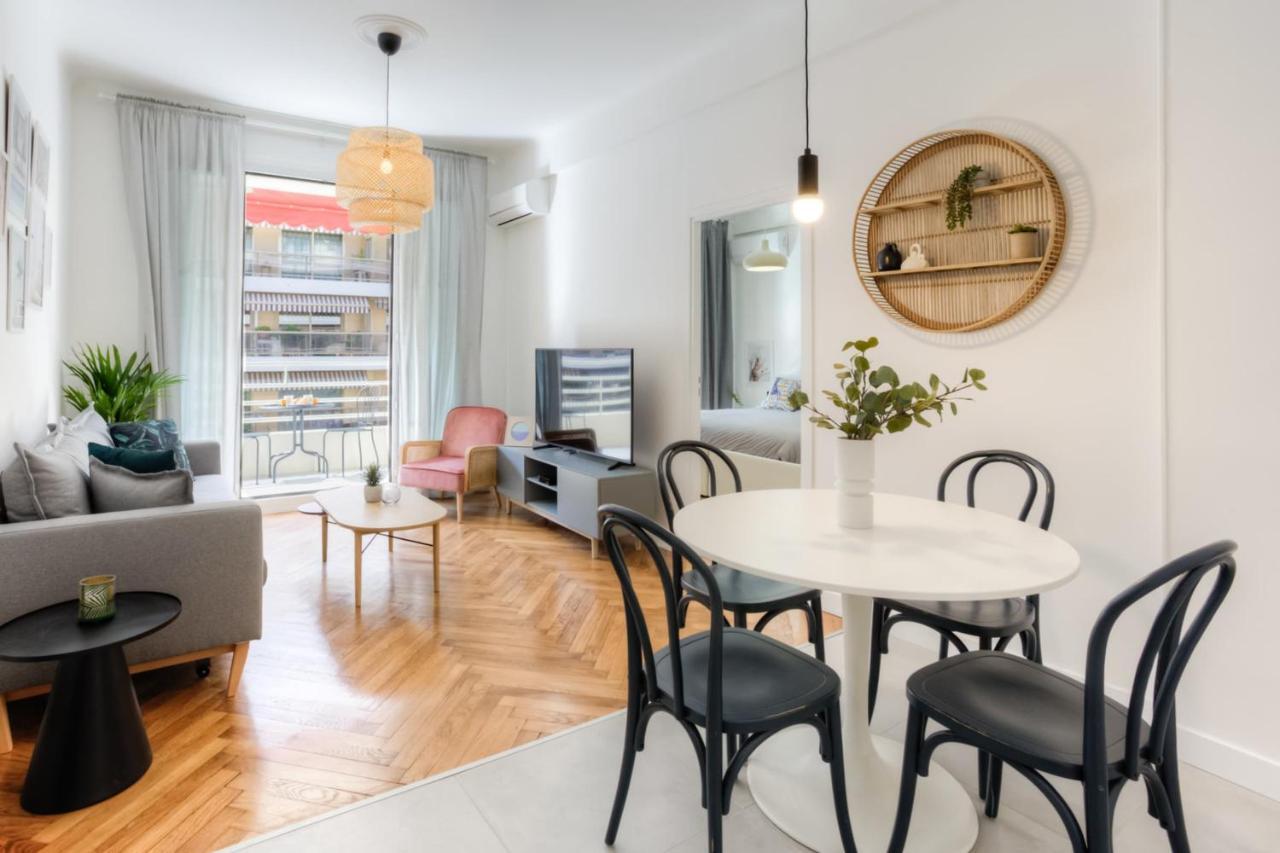 #29 Suite Gambetta Ac Sea View 2 Bedrooms 1Min Walk To Promenade & Sea Nizza Esterno foto