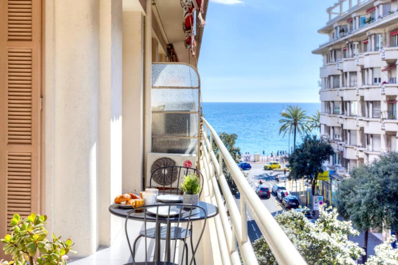#29 Suite Gambetta Ac Sea View 2 Bedrooms 1Min Walk To Promenade & Sea Nizza Esterno foto